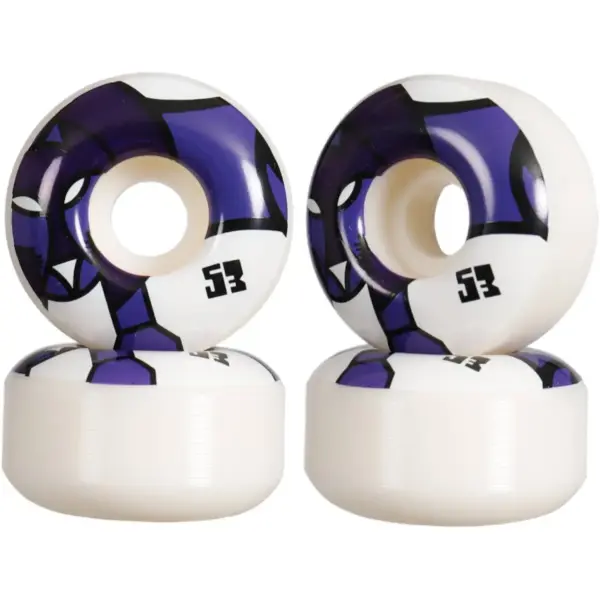 Skateboard Rollen Girl Pictograph 99A 4 Stk. (53mm - Weiß/Lila)