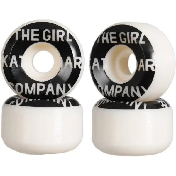 Skateboard Rollen Girl Sans 99A 4 Stk. (52mm - Weiß/Schwarz)