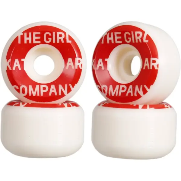 Skateboard Rollen Girl Sans 99A 4 Stk. (56mm - Weiß/Rot)