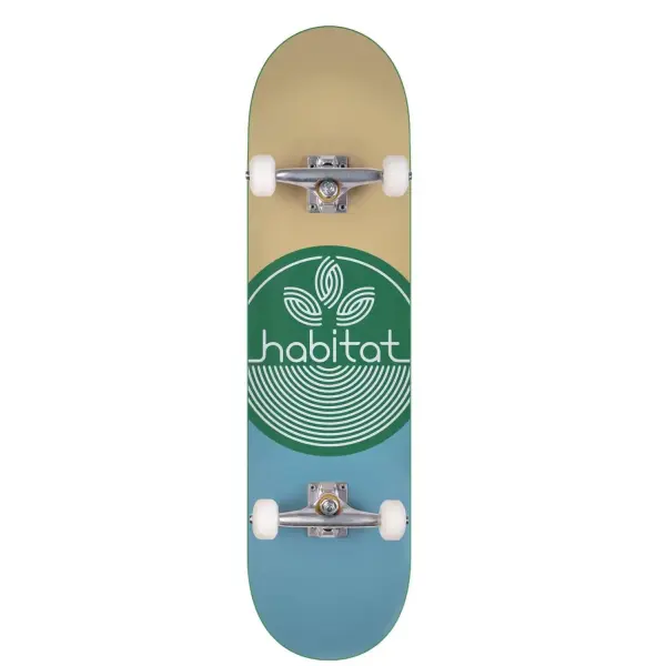 Skateboard Komplettboard Habitat Leaf Dot (7.75" - Grün)
