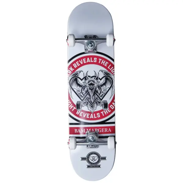 Skateboard Komplettboard Heart Supply Bam Margera Reveal (8" - Weiß)