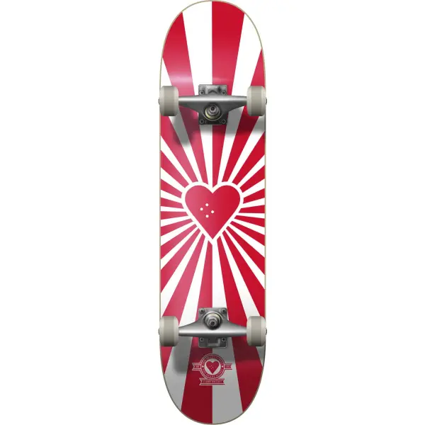 Skateboard Komplettboard Heart Supply Burst Logo (8" - Rot)