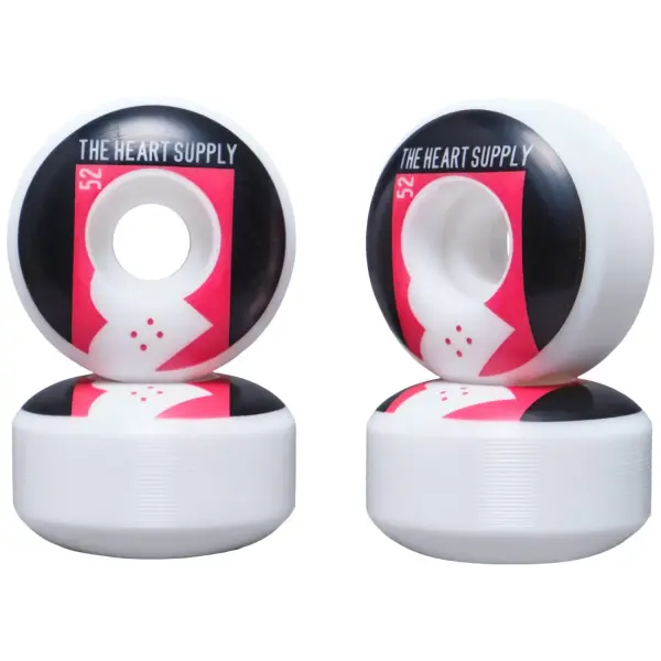 Skateboard Hjul Heart Supply Even 99A 4-Pak (52mm - Rød)