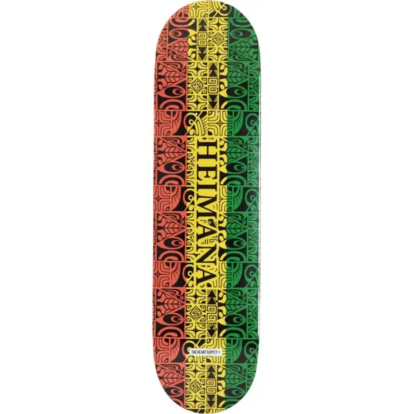 Skateboard Deck Heart Supply Heimana Reynolds Pro (8.25" - Tribal Rasta)