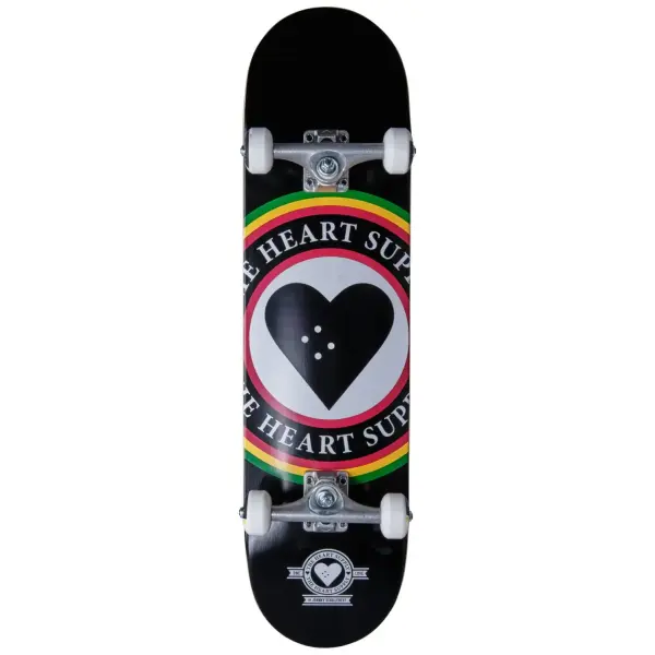 Skateboard Komplettboard Heart Supply Insignia (8" - Rasta)