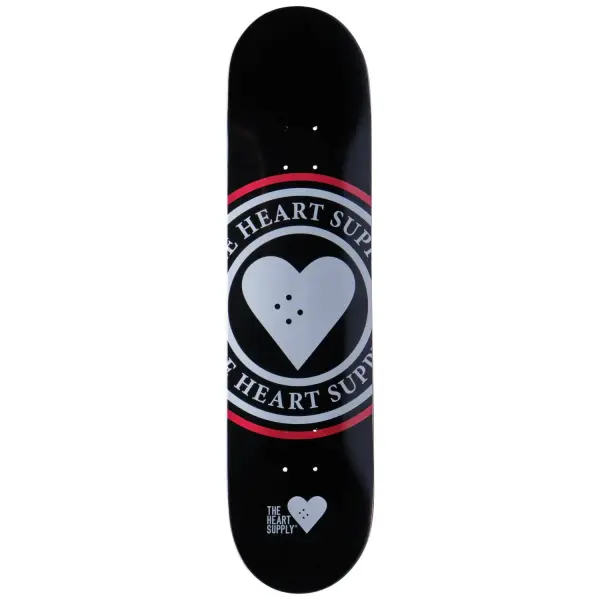 Skateboard Deck Heart Supply Insignia (8" - Schwarz)
