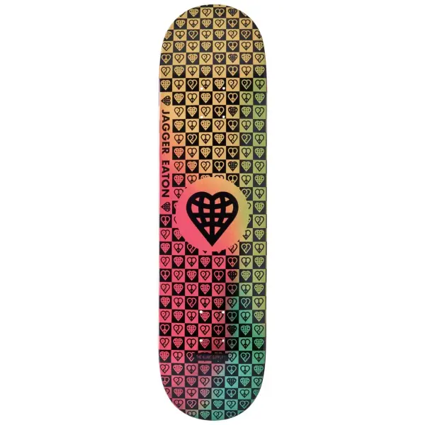 Skateboard Deck Heart Supply Jagger Eaton Pro (8" - Trinity Tie Dye Impact Light)