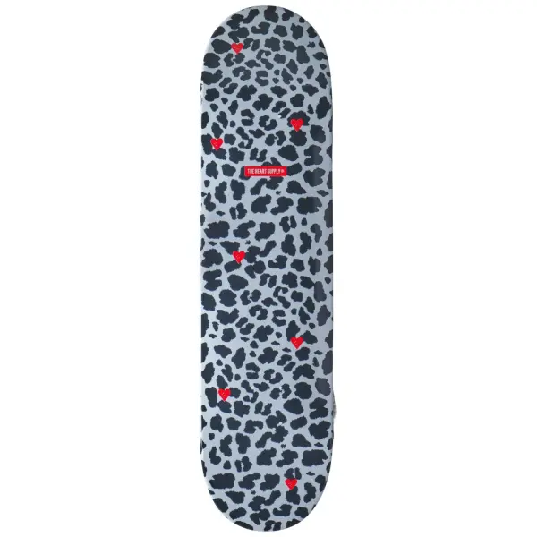 Skateboard Deck Heart Supply Luxury Prints (8" - Cheetah)