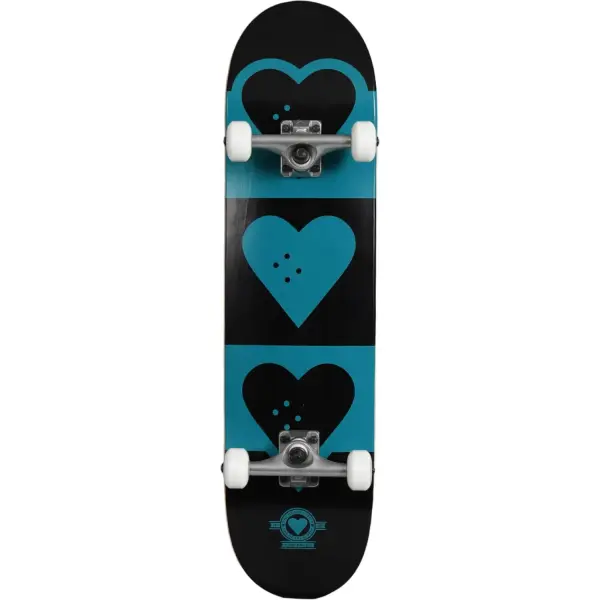 Skateboard Komplettboard Heart Supply Quadron Logo (8" - Petrol)