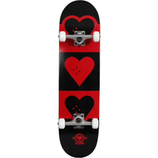 Skateboard Komplettboard Heart Supply Quadron Logo (8.25" - Rot)