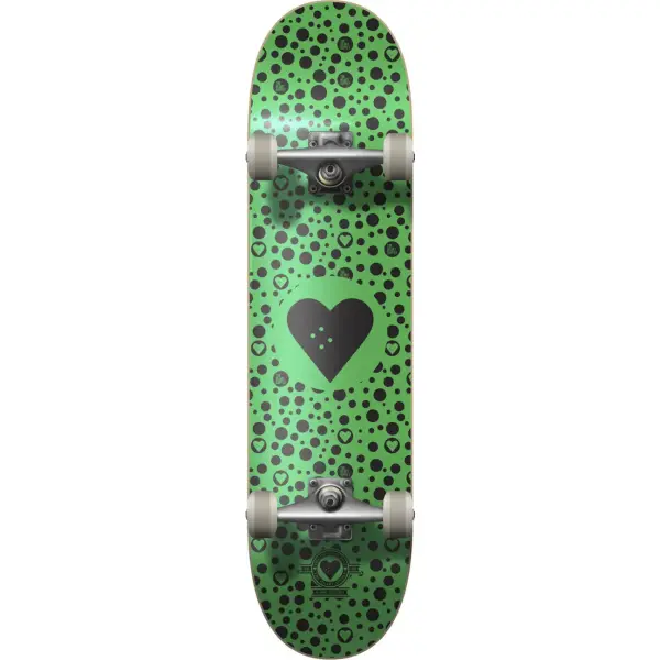 Skateboard Komplettboard Heart Supply Round Logo (8" - Spots)