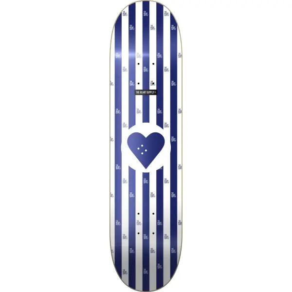 Skateboard Deck Heart Supply Round Logo (8.25" - Stripes)