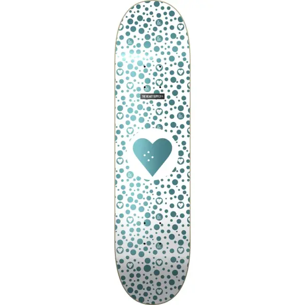 Skateboard Deck Heart Supply Round Logo (8" - Spots)