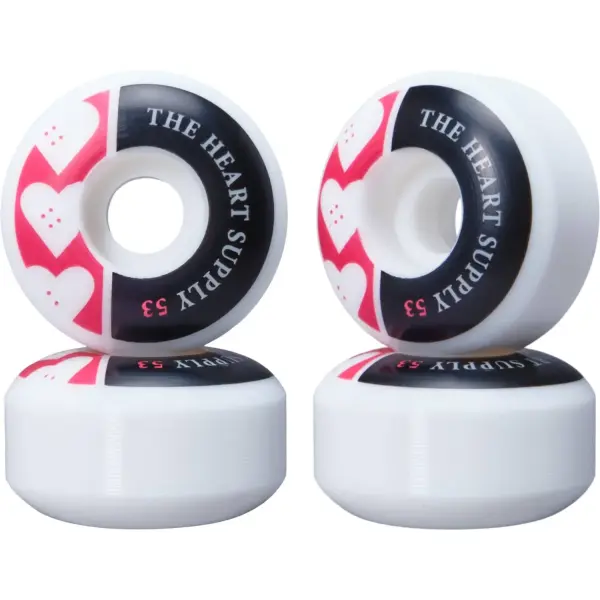 Skateboard Hjul Heart Supply Squad 99A 4-Pak (53mm - Rød)