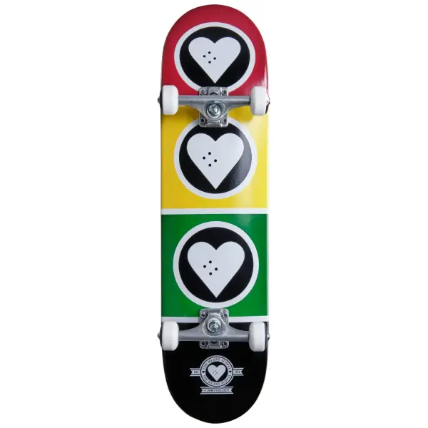Skateboard Komplettboard Heart Supply Squad (8" - Rasta)