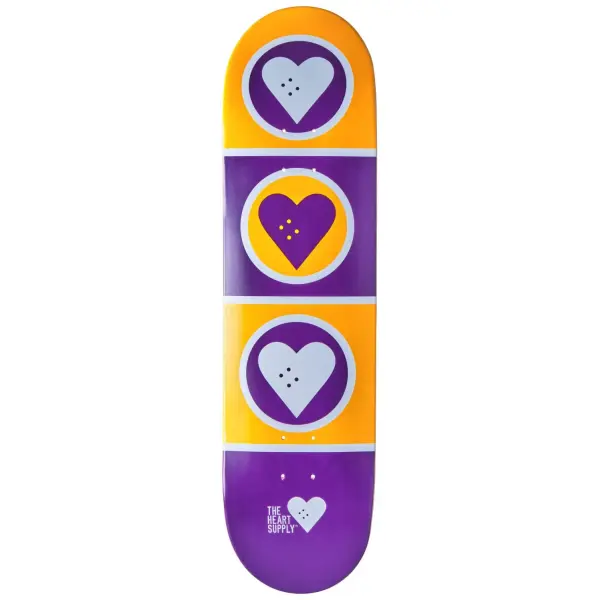 Skateboard Deck Heart Supply Squad (8.25" - Lila)