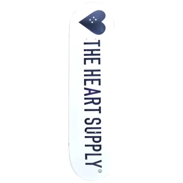 Skateboard Deck Heart Supply Strong (8" - Weiß)