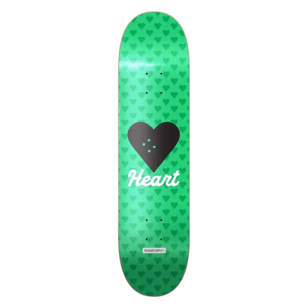 Skateboard Deck Heart Supply Vertical Flow (8.125" - Grün)
