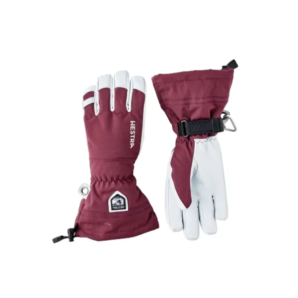 Handsker Hestra Army Leather Heli Ski (6 - Bordeaux)