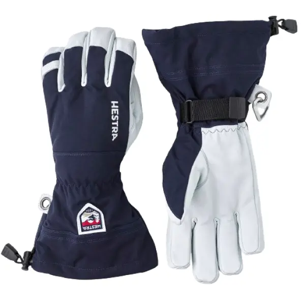 Handsker Hestra Army Leather Heli Ski (5 - Navy)