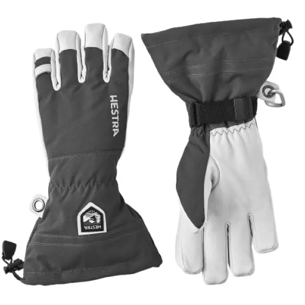 Handsker Hestra Army Leather Heli Ski (6 - Grå)