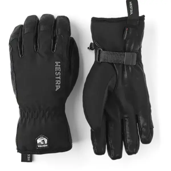 Handschuhe Hestra Army Leather Soft Shell Kurz (7 - Schwarz)