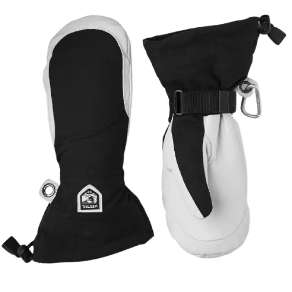 Women's Heli Ski Female Mitt 6, Black/White
