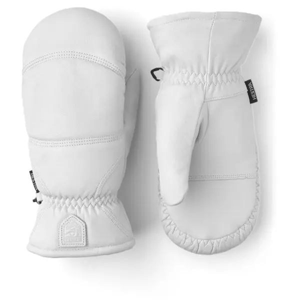 Hestra Leather Box Mittens (4 - Offwhite)