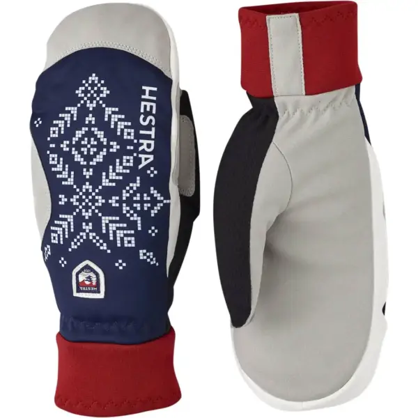 Hestra Damen XC Primaloft Fäustlinge (5 - Navy Print)
