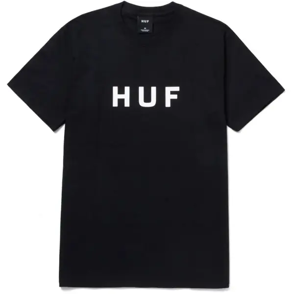 T-Shirt HUF Essentials OG Logo (S - Black)