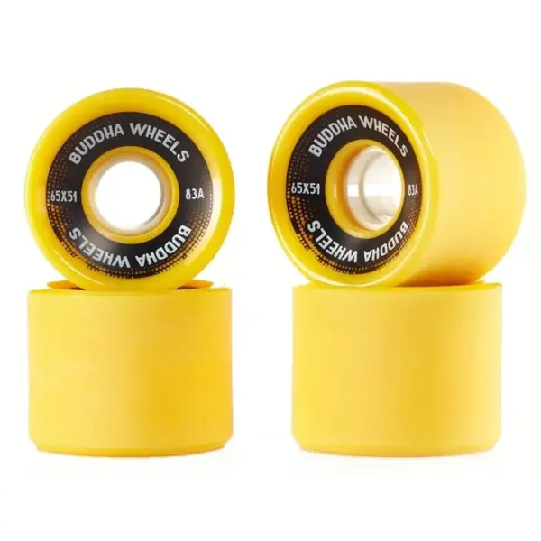 Longboard Hjul Hydroponic Buddha Tricky 65mm (Gul - 83A)