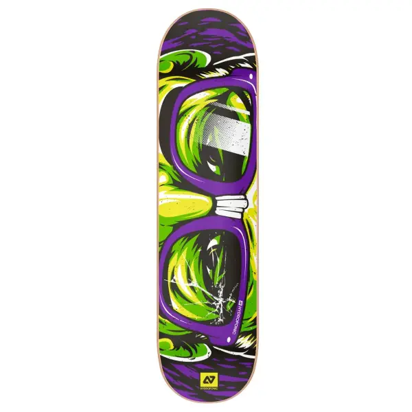 Skateboard Deck Hydroponic Glasses (8.25" - Rectangular Purple)