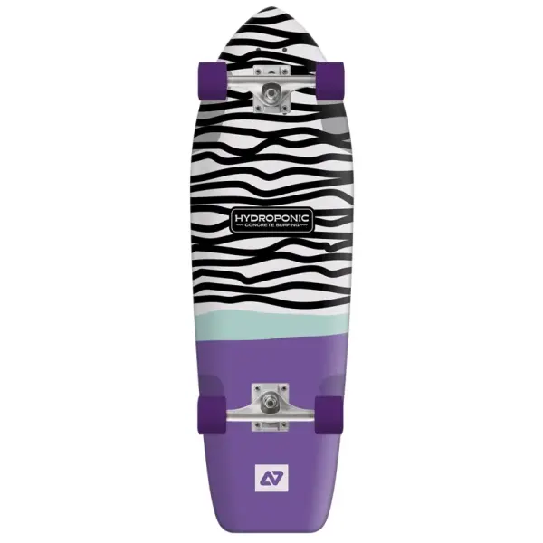 Cruiser Board Hydroponic Square Complete Komplettboard (33" - Concrete Purple)