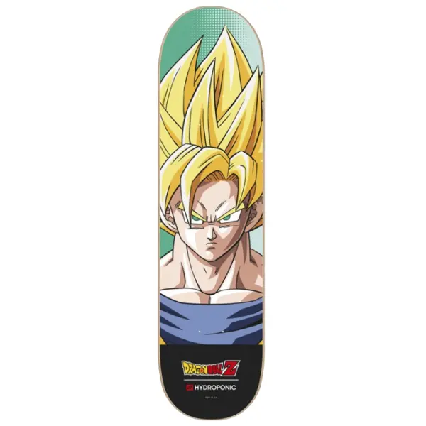 Skateboard Deck Hydroponic x DragonBall Z Son Goku Super Saiyan (8" - Gul)