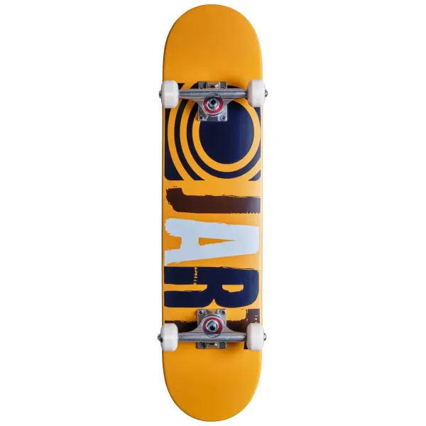 Jart Classic Mini Skateboard Kinder Kompettboard (7.375" - Braun/Blau/Weiß)