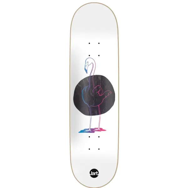 Skateboard Deck Jart Fuckers (8.25" - Weiß/Lila/Schwarz)