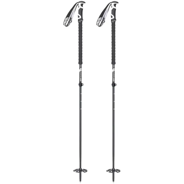Skistave K2 Lockjaw Carbon (90cm-130cm - Sort/Hvid)