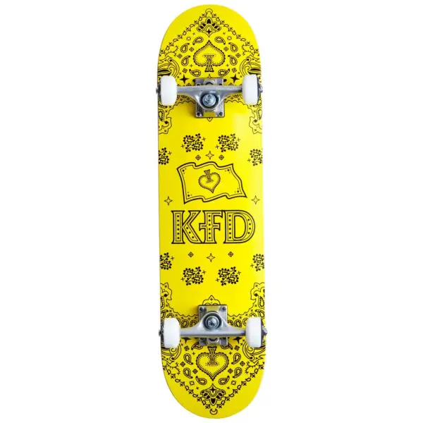 Skateboard Komplettboard KFD Bandana (7.75" - Gelb)