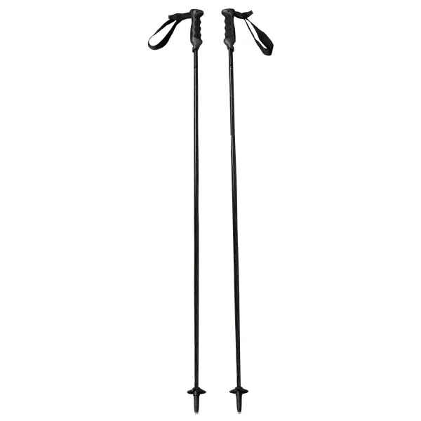 Skistave Komperdell Carbon- (110cm - Sort)
