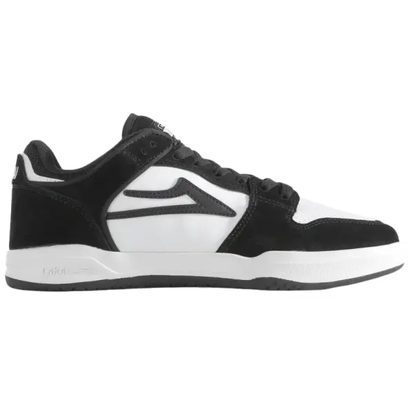 Skateschuhe Lakai Telford Low (Black White Suede - 40.5)