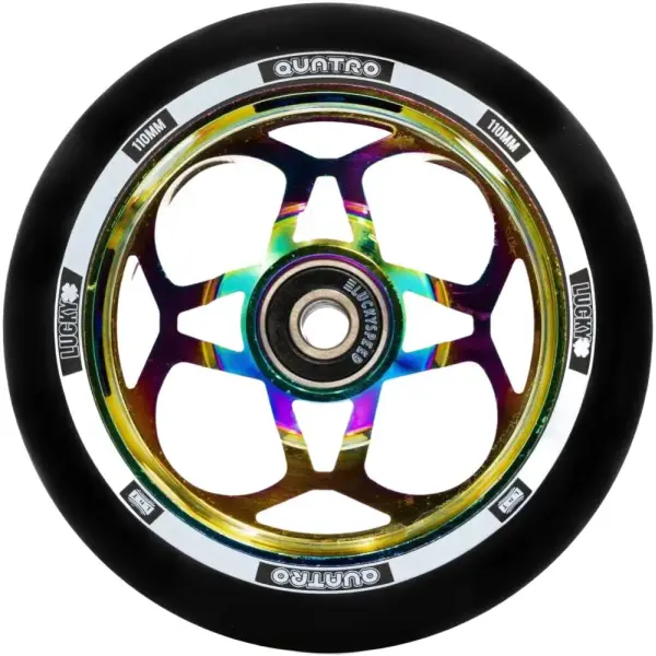 Stunt Scooter Rolle Lucky Quatro (110mm - Neochrome)