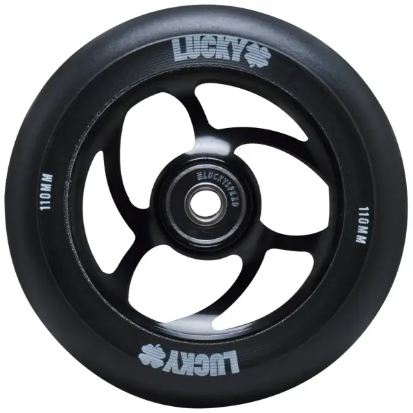 Hjul Til Løbehjul Lucky Torsion (110mm - Sort)