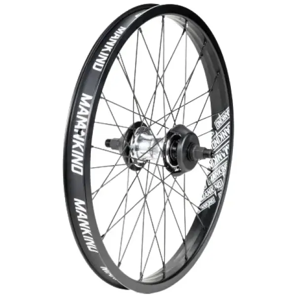 BMX Hinterrad Mankind Vision 20" Freecoaster (Matt Black/Polished Silver - Left hand drive)