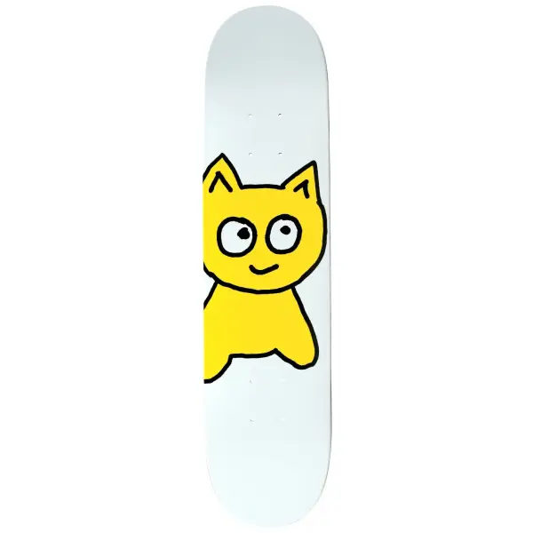 Skateboard Deck Meow Big Cat (7" - Weiß)