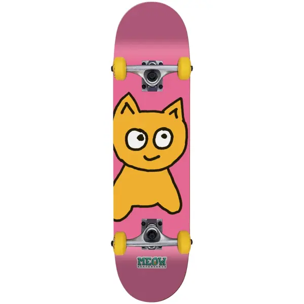Skateboard Børn Meow Big Cat Soft Top (7.25" - Pink)