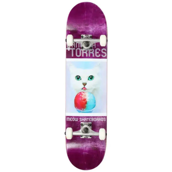 Skateboard Komplettboard Meow Vanessa Torres Furreal Pro (7.75" - Lila)
