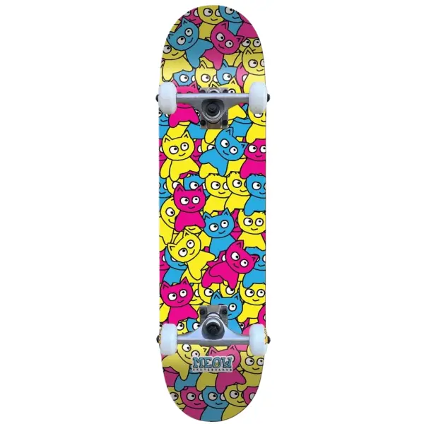 Komplet Skateboard Meow Sticker Pile (7.75" - Cmyk)