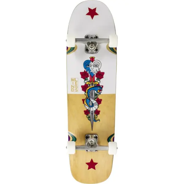 Cruiser Board Mindless Flash Snake (8.5" - Natural/White)