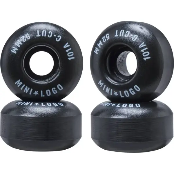 Skateboard Wielen Mini Logo C-Cut 2 101A 4-Pack (52mm - Zwart)