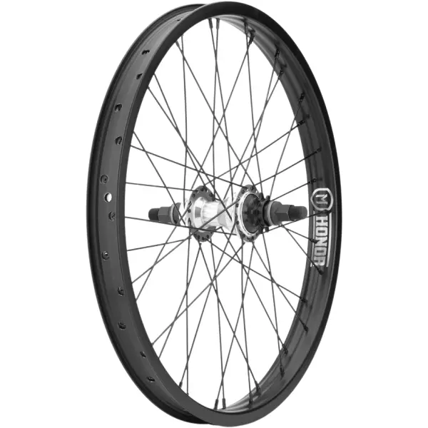 BMX Hinterrad Mission BMX Honor 20" Cassette (Silber - Left Side Drive)